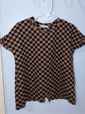 Forever French checkerboard romper